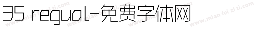 35 regual字体转换